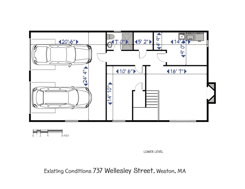 737 Wellesley St floor plan, level 1